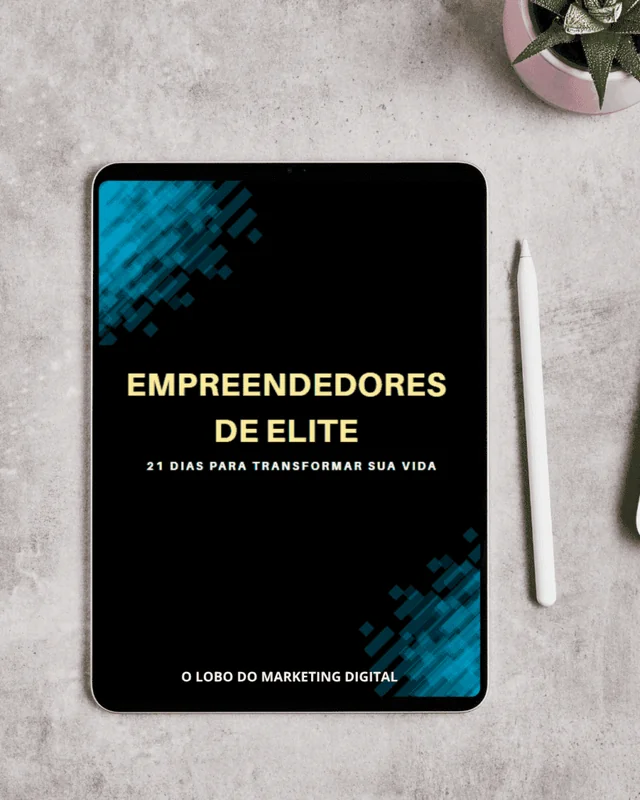 Ebook Empreendedores de Elite em um tablet